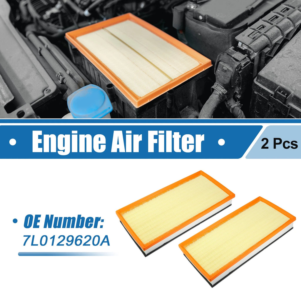 2 Piece Engine Air Filter Replacement for Audi Q7 Touareg Cayenne (2007–2015)