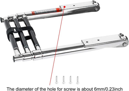 3 Steps Stainless Steel Telescoping Boat Ladder for Marine Yacht