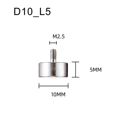 5pc Flat Contact Point Set for Dial Indicator Accessory