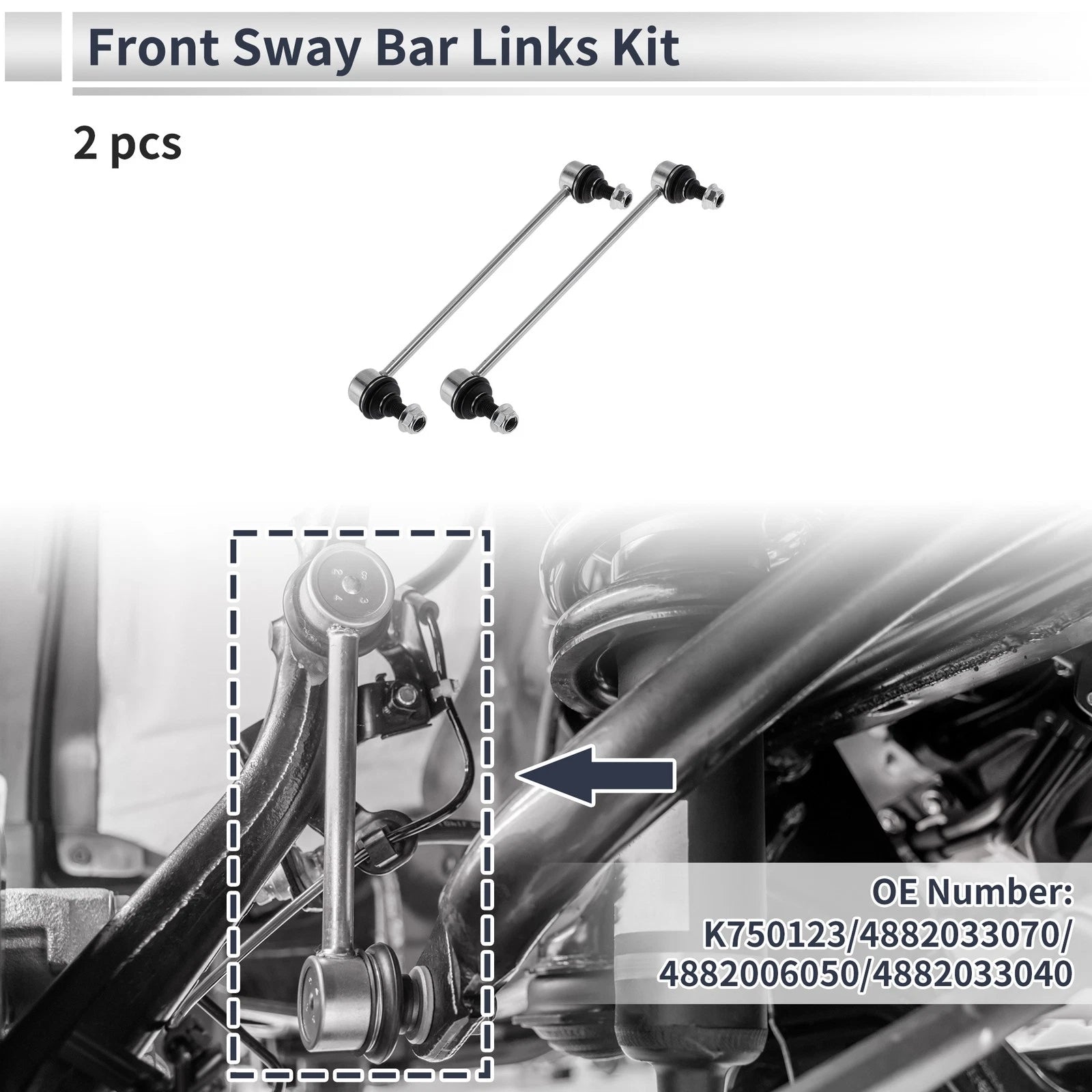 Front Stabilizer Bar Links Replacement for Toyota Avalon (2013–2018)