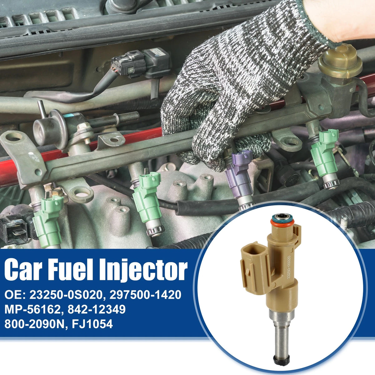 8PCS Fuel Injector Nozzle Replacement for Toyota Tundra 4.6L 5.7L (2010–2019)