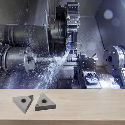 2X Aluminum Turning TNMG160404 PCD Inserts for CNC Machines