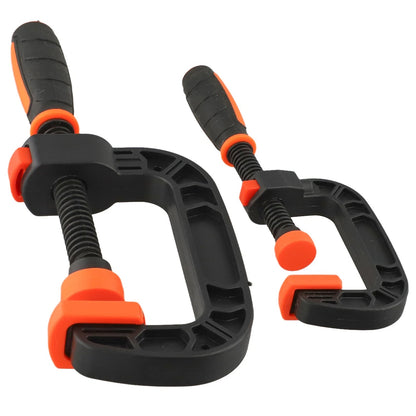 2X 2in 3in Engineering Plastic C Clamps for Fast Moving Screw Positioning Tool