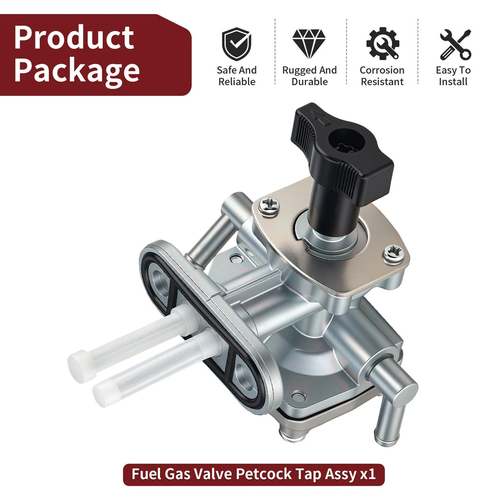 Fuel Gas Valve Petcock Tap for Suzuki QuadMaster 50 LT-A50 (2002–2005) 44300-43F00