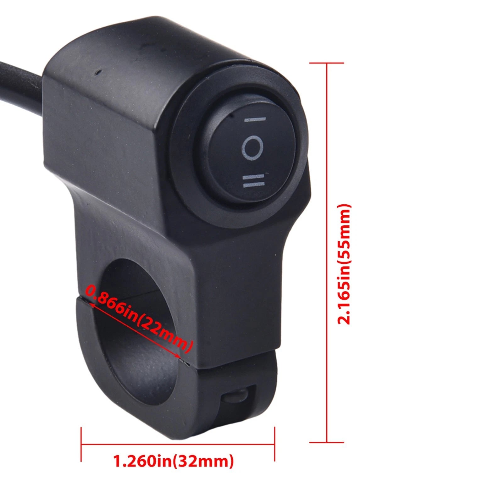 12V Motorcycle Headlight Switch for Handlebar (Universal Fit)