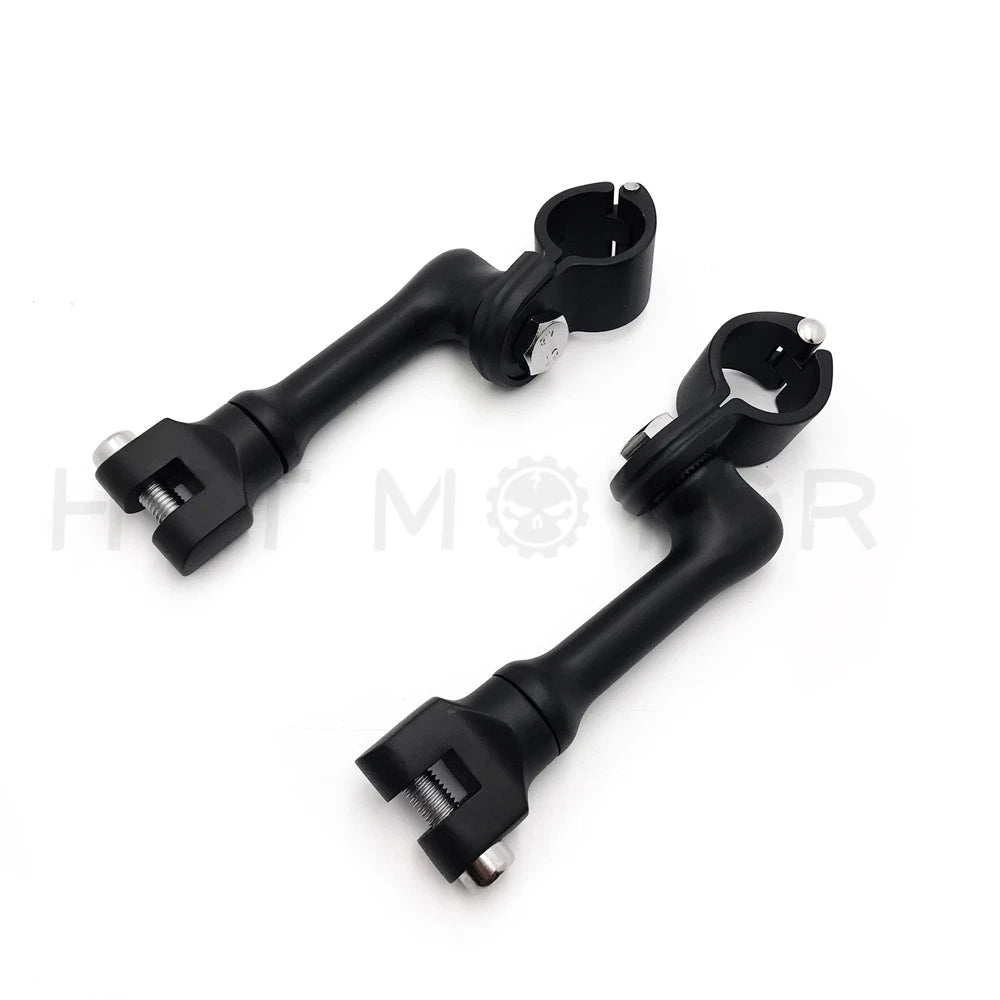 1" Offset Bowleg Foot Peg Mounts Clamp for Harley
