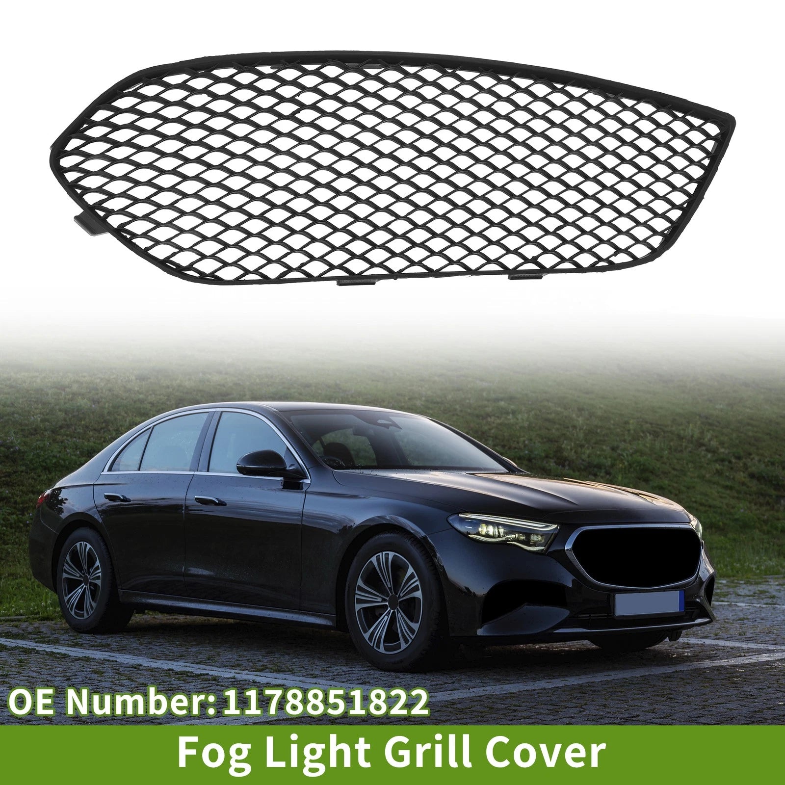 Front Right Fog Light Grill Replacement for Mercedes Benz CLA250 (2014–2016)