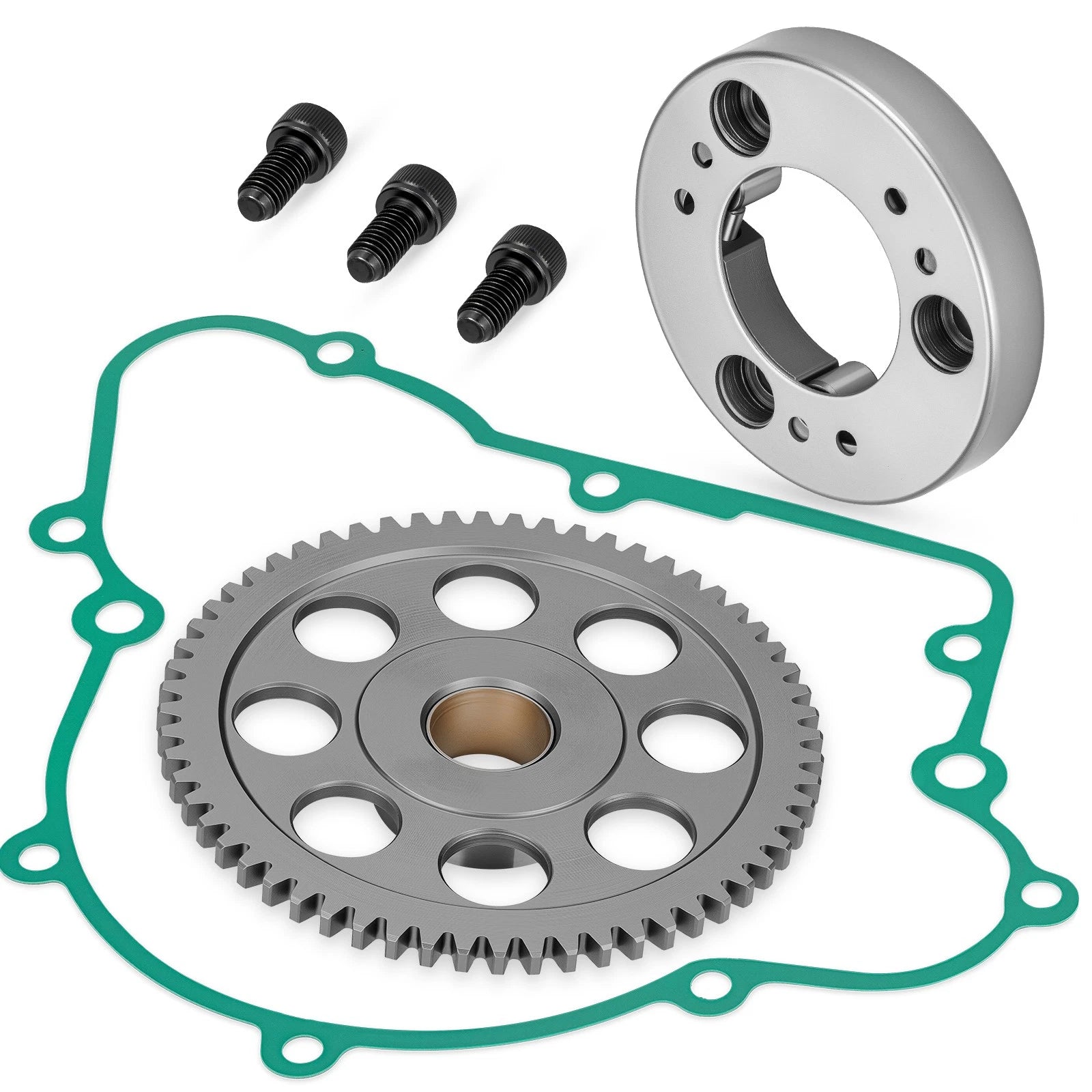 Starter Clutch Idler Gear Gasket Bolts Kit for Kawasaki Bayou 220 250 (1988–2011)