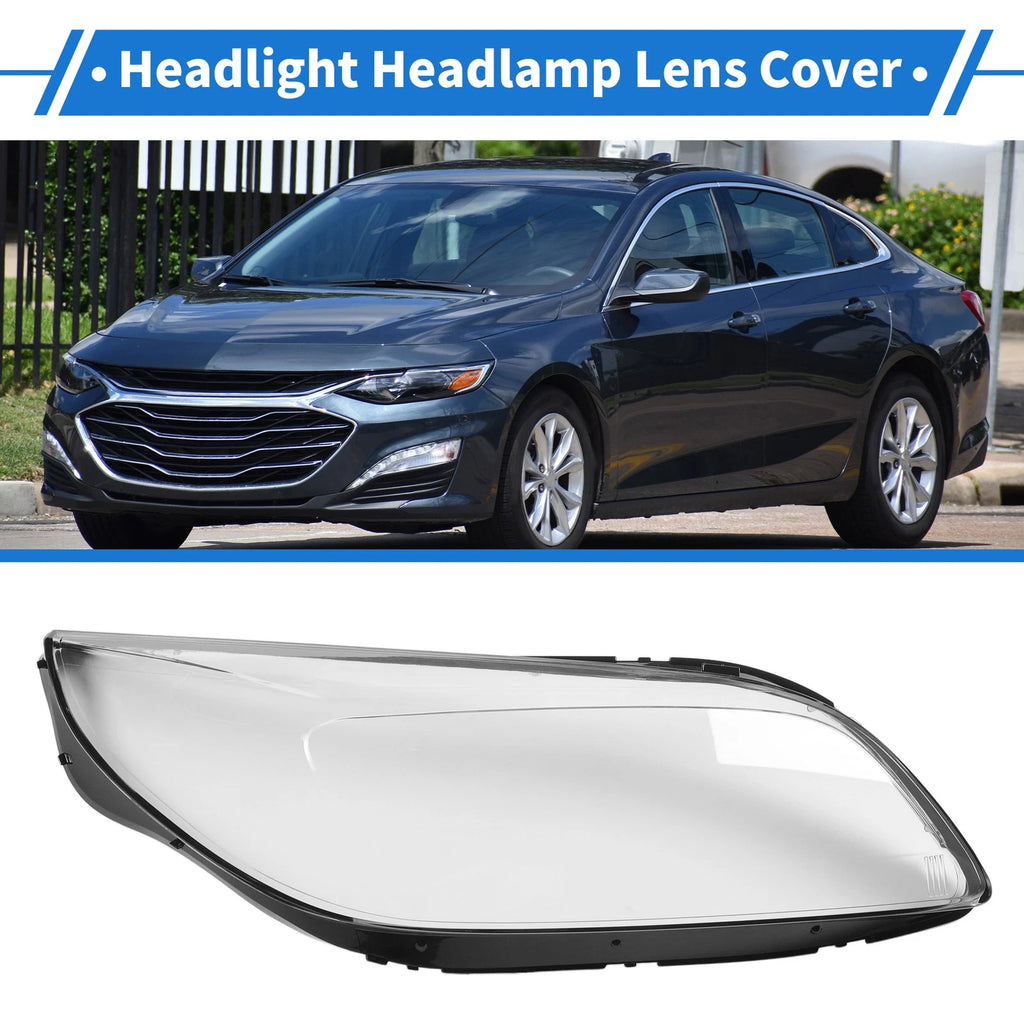 Headlight Lens Cover Front Right Replacement for Chevrolet Malibu (2013–2015)