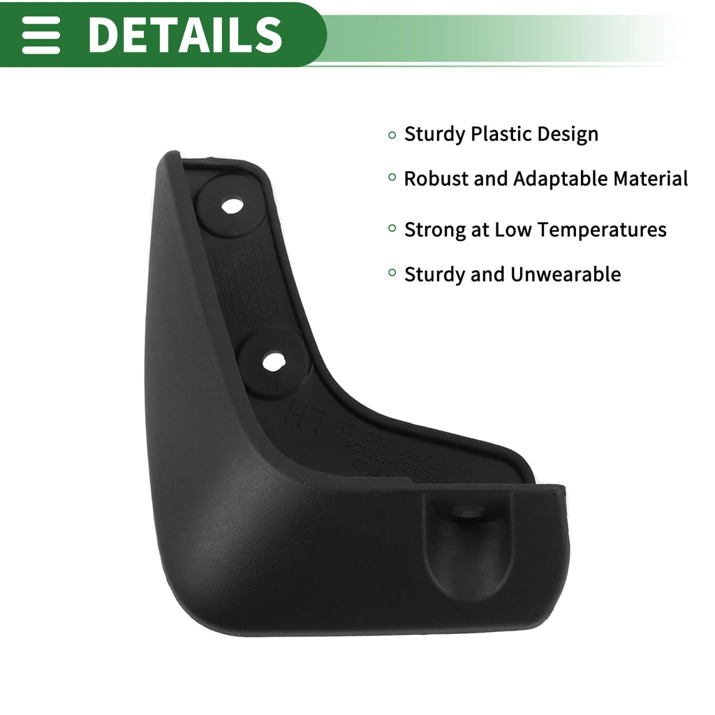 Mud Flaps Splash Guards for Kia Picanto (2011–2018) W/ Mount Accessories