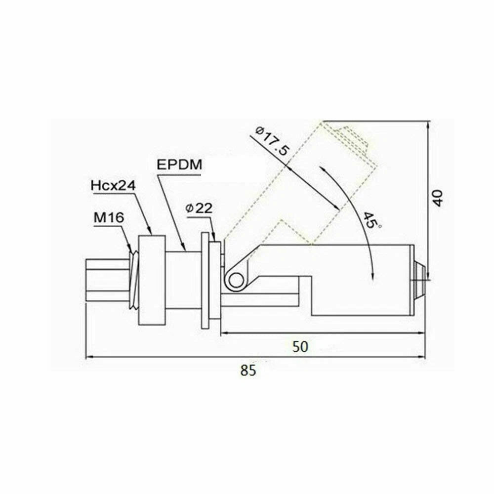 3X Water Level Liquid Sensor Horizontal Float Switch for Aquariums