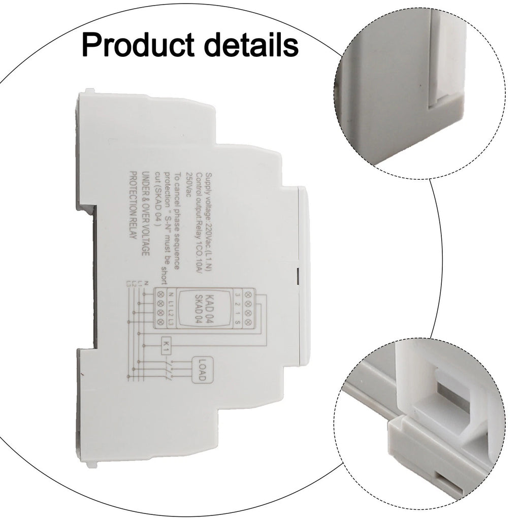 3-Phase Overvoltage Undervoltage Protection Relay SKAD04 220VAC