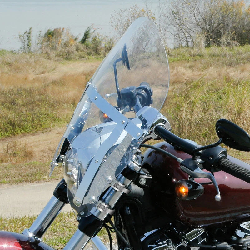 Windshield Clamps for Harley Dyna Wide Glide (2006–2017) & Breakout FXBR (2018–2023)