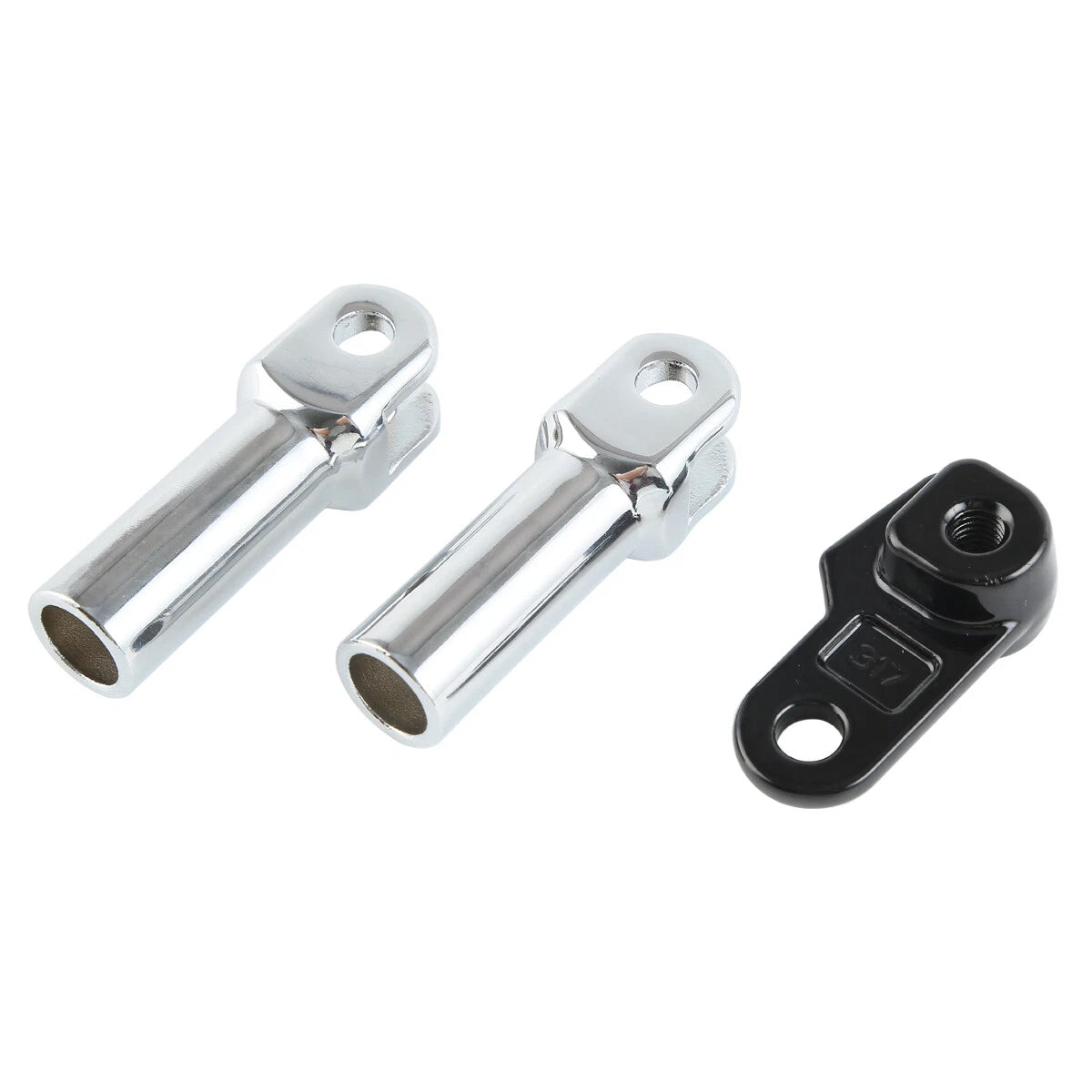 Chrome Passenger Foot Pegs Mount Clevis Kit for Harley Softail Slim (2012–2017)