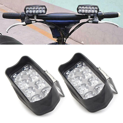 2X 8-LED Motorcycle Front Headlight Spot Fog Light for UTV ATV