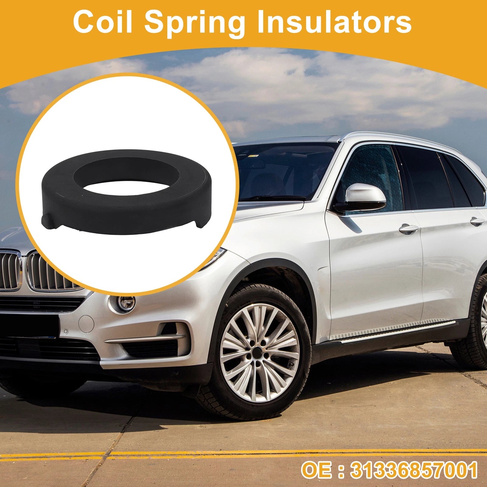Upper Coil Spring Insulator for BMW X5 (2007–2017) Rubber 1 Pc