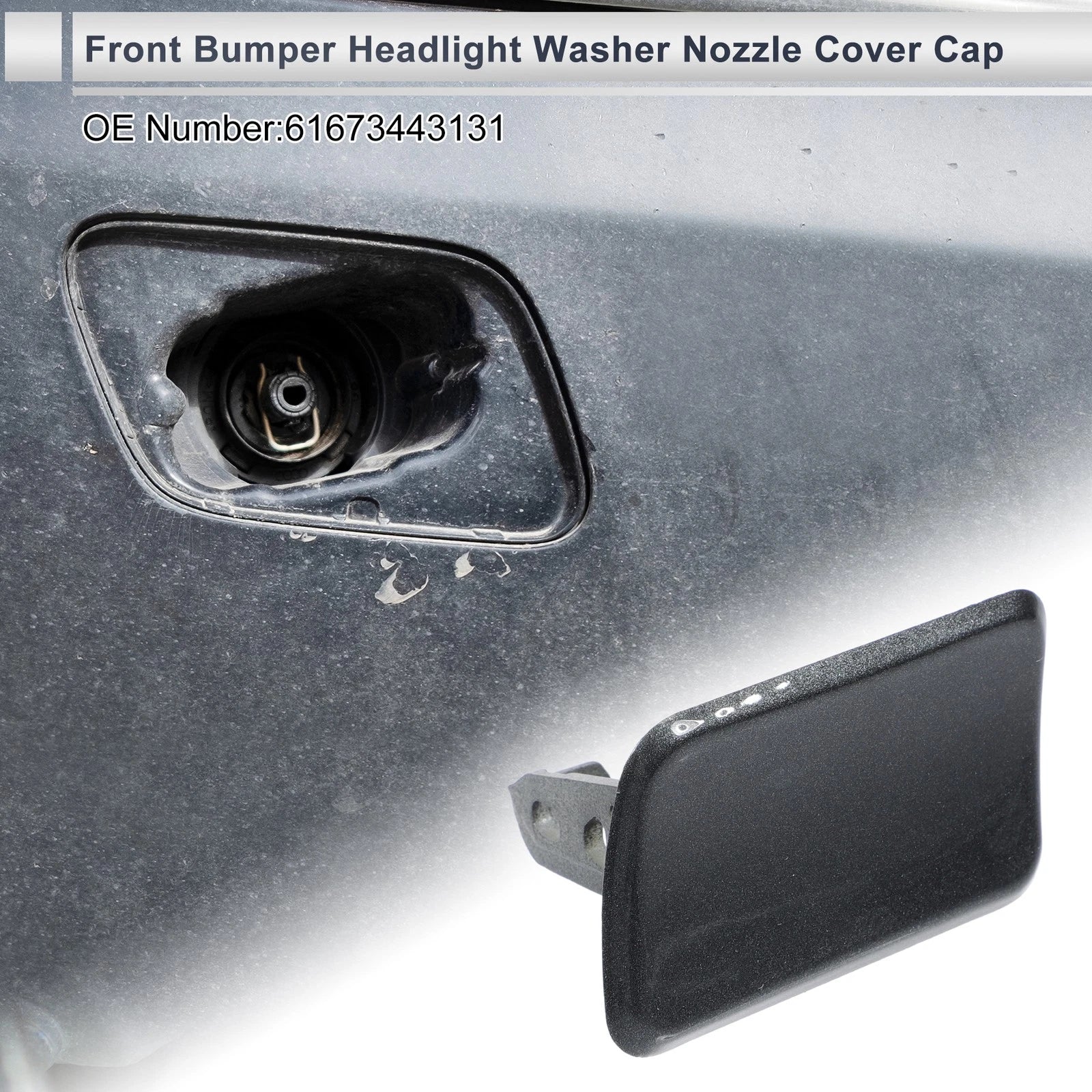 Headlight Washer Nozzle Cover Cap Front Left for BMW X3 (2011–2017)