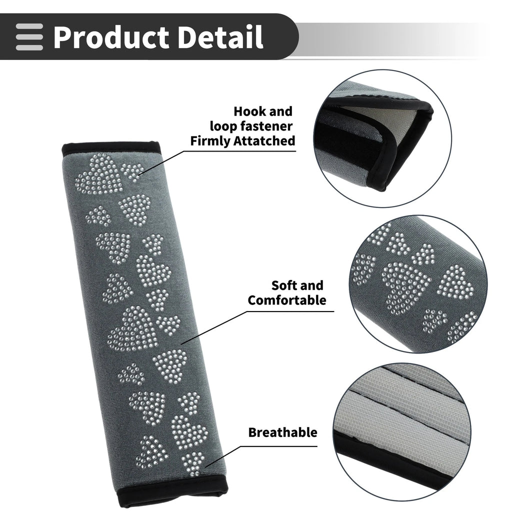 Seat Belt Cover Pad for Universal Fit (23cm)