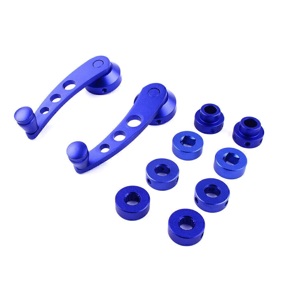 2X Universal Aluminum Alloy Window Crank Handle - Blue