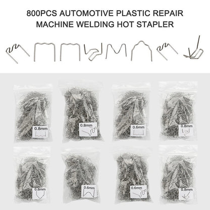 800x Pre-Cut Hot Staples for Car Bumper Plastic Welding Repair Kit