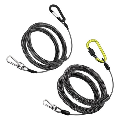 Telescopic Fishing Lanyard 1.5m Coiled Safety Lanyard for Universal Use