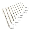 Set of 10 Precision Needle Drilling Bits for Gemstones and Cobblestone