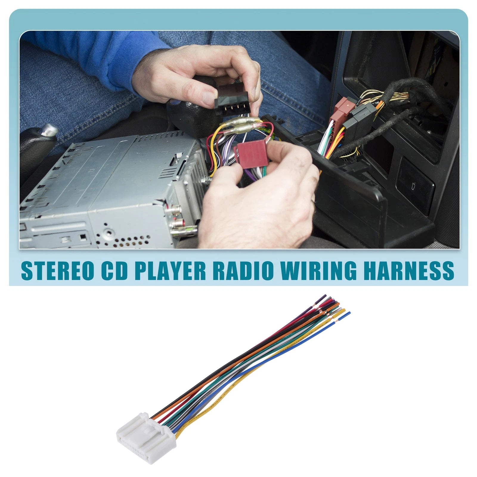 Car Stereo CD Player Wiring Harness for Nissan (2007–2007)