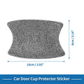 Door Handle Scratch Protector for Universal Use (8x10cm, Black)