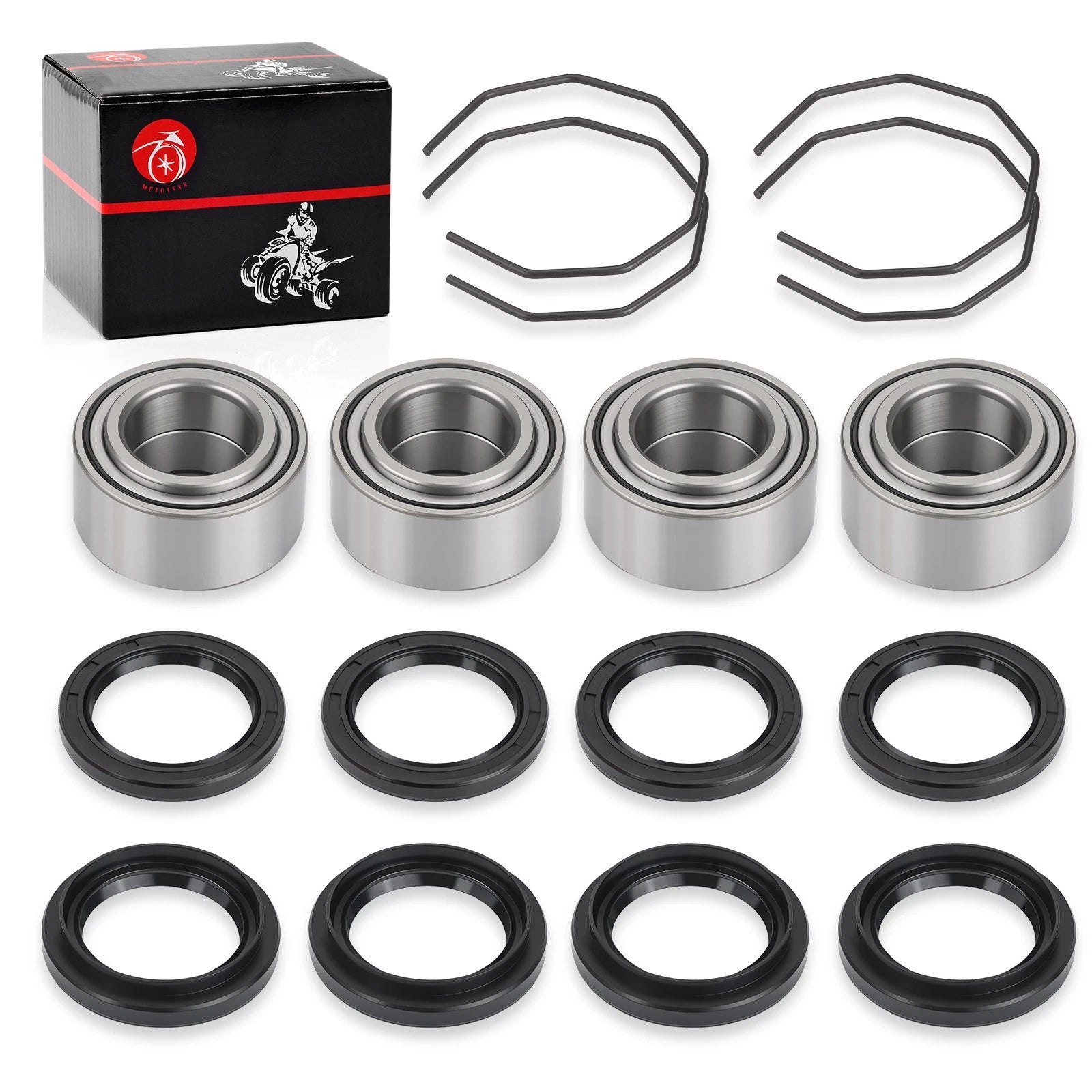 Front Wheel Bearing Seals Kit 0402-275 for Arctic Cat ATV 375 400 500 650 (2000–2023)