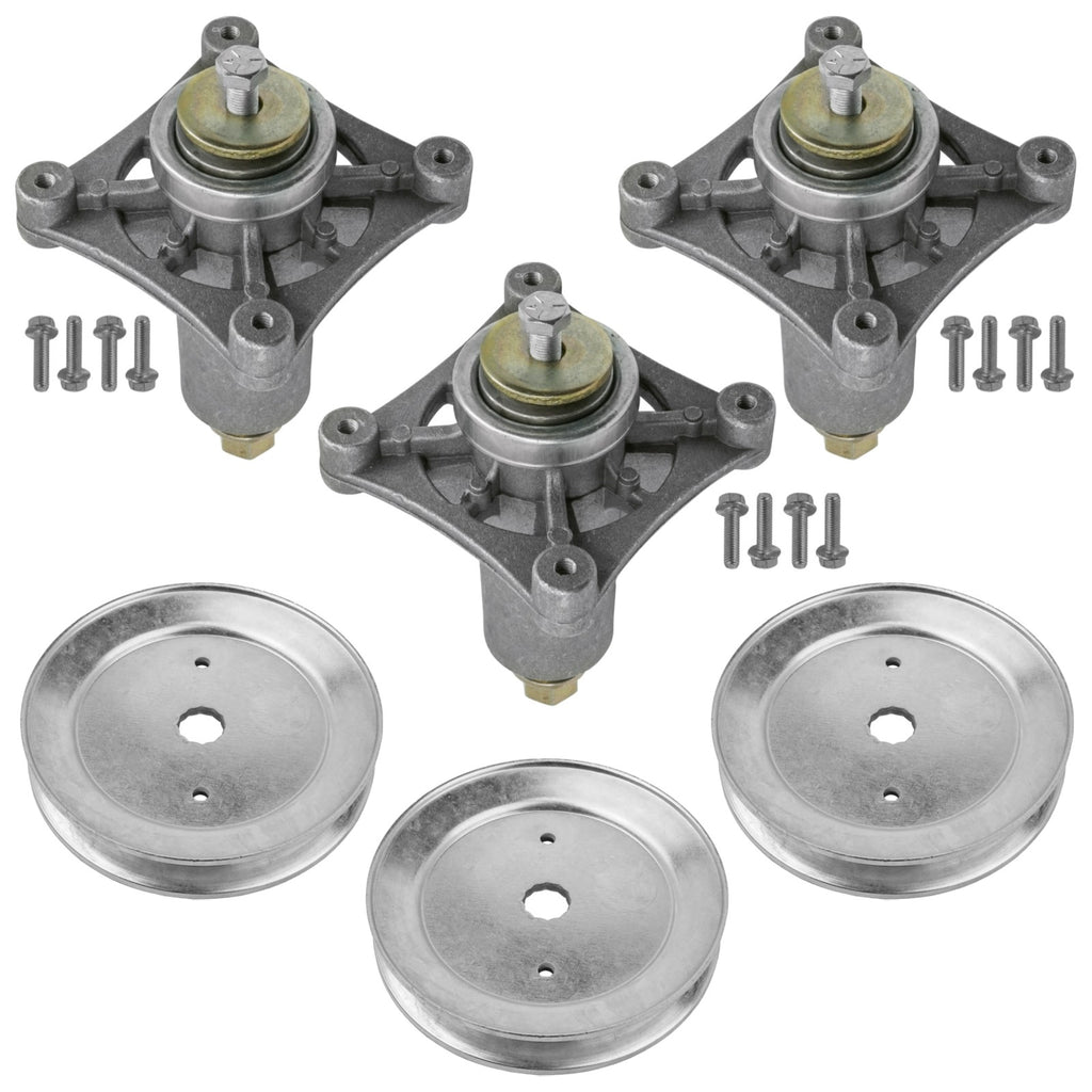 Deck Spindle and Pulley Replacement for Husqvarna YTH2454 YTH24V54 (2010–2020)