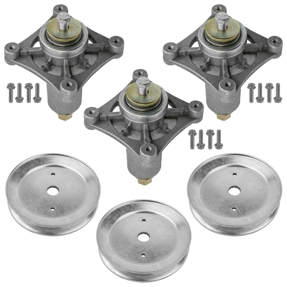Deck Spindle and Pulley Replacement for Husqvarna YTH2454 YTH24V54 (2010–2020)
