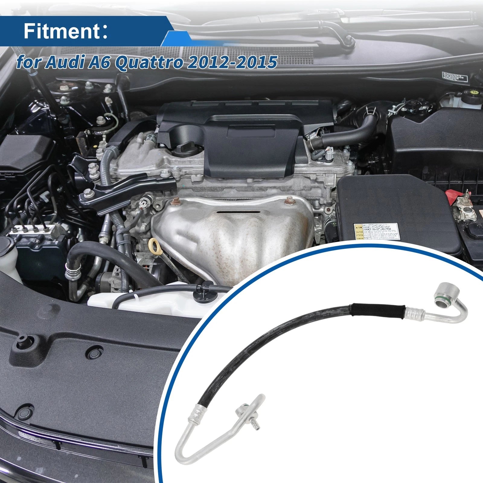 A/C Refrigerant Liquid Hose Replacement for Audi A6 Quattro 2012-2015