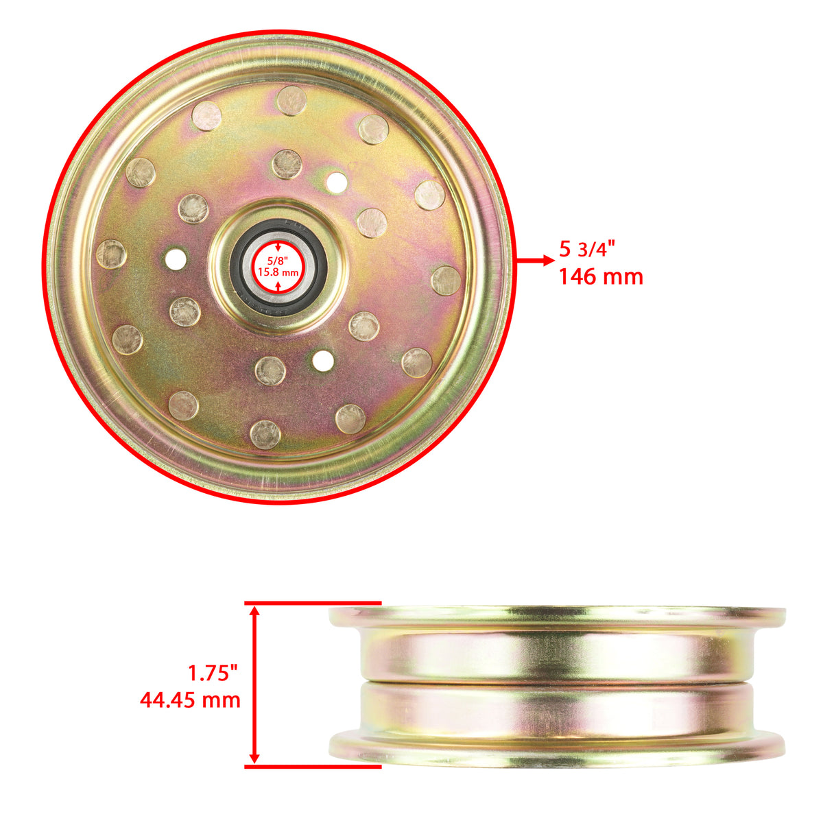 Deck Idler Pulley and Belt Replacement Kit for Husqvarna ZTH5221 (2010–2010)