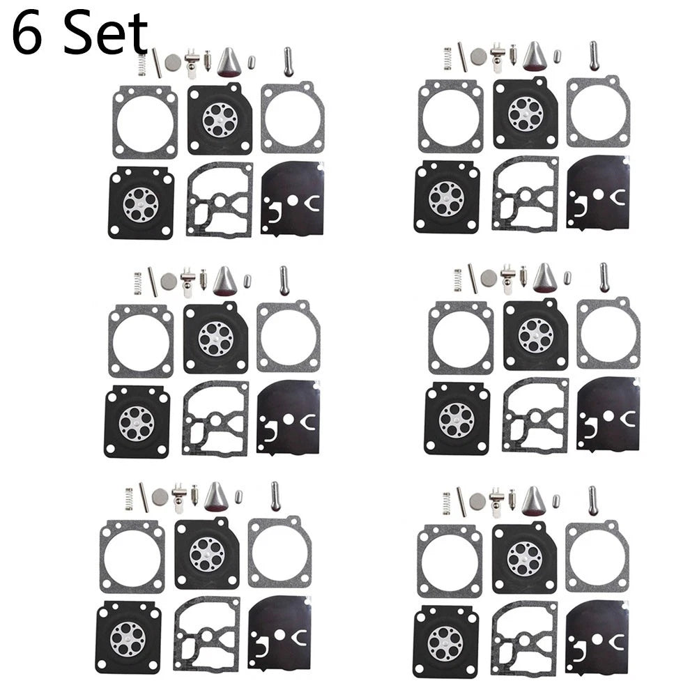 Set of 6 Carburetor Repair Kits for Zama RB-69 Stihl 020 020T MS191 MS192T