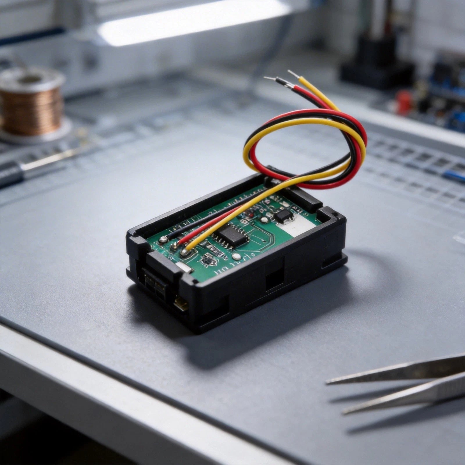 3Wire LED Digital DC Voltmeter for DC 030V (Reverse Polarity Protection)