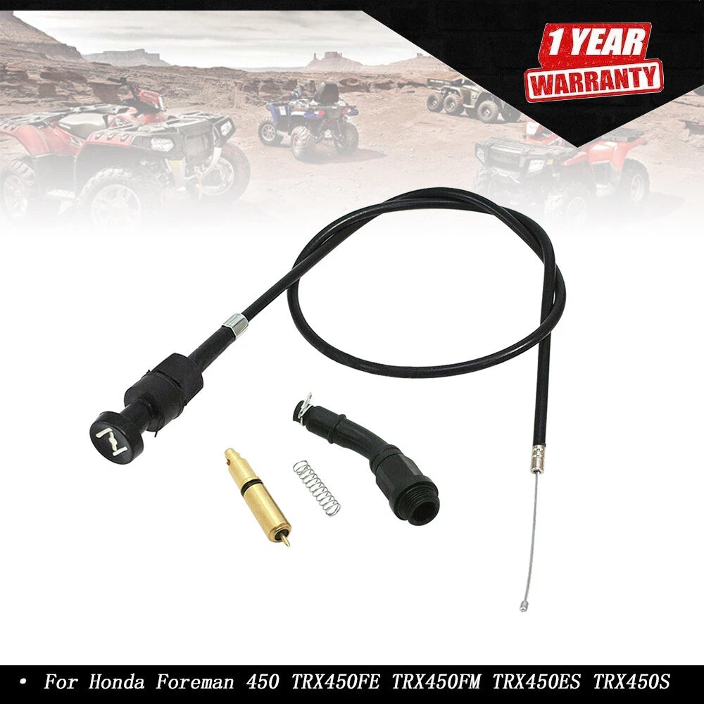 Choke Cable & Plunger for Honda Foreman 450 TRX450FE TRX450FM TRX450ES TRX450S (2000–2006)