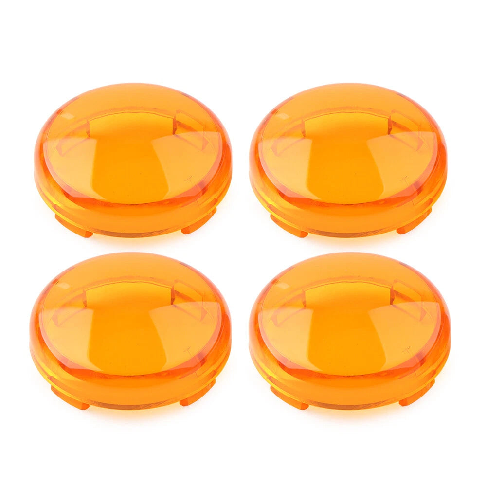 Set of 4 Turn Signal Lens Light Covers for Harley Touring Softail Dyna