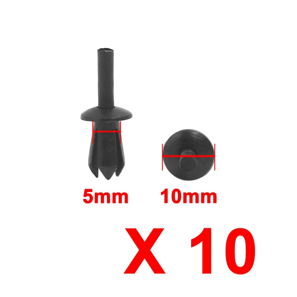 10pcs 5mm Rivet Panel Retainer Clips for BMW Engine Lining Trim (2007–2020)