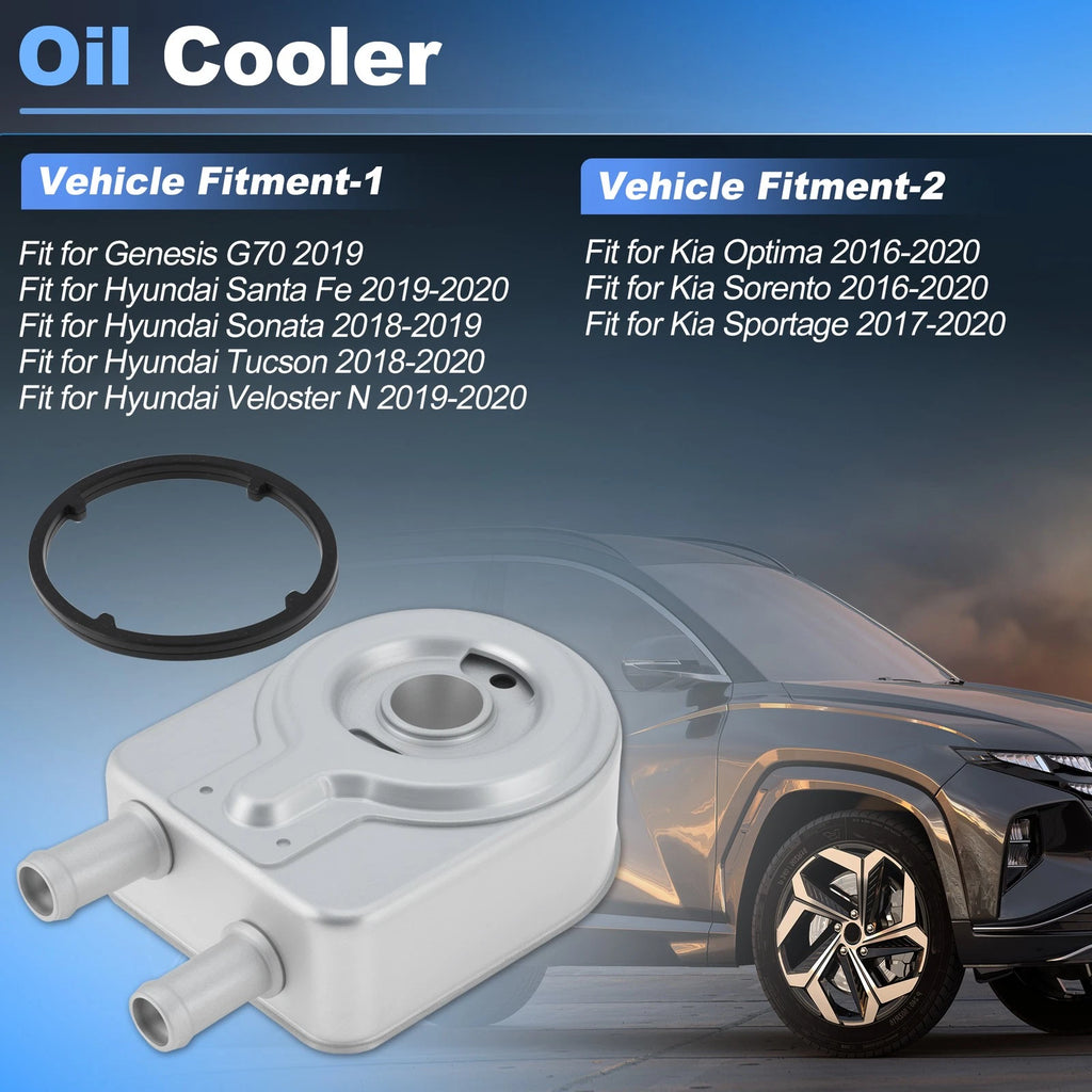 Engine Oil Cooler Replacement for Kia Optima Sorento 2016-2020 Hyundai Tucson