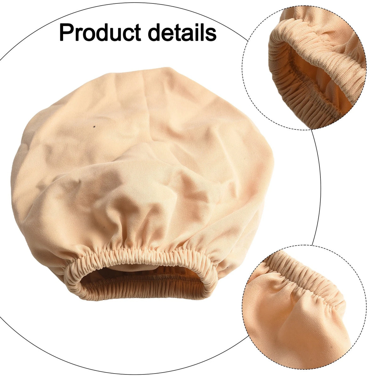 Set of 2 Headrest Covers for Car (Breathable, Sturdy, Beige)