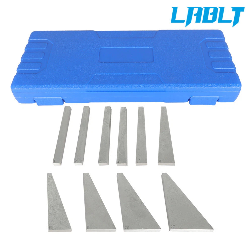 10Pcs Precision Angle Block Set 1-5 Degree & 5-30 Degree Gauge Block