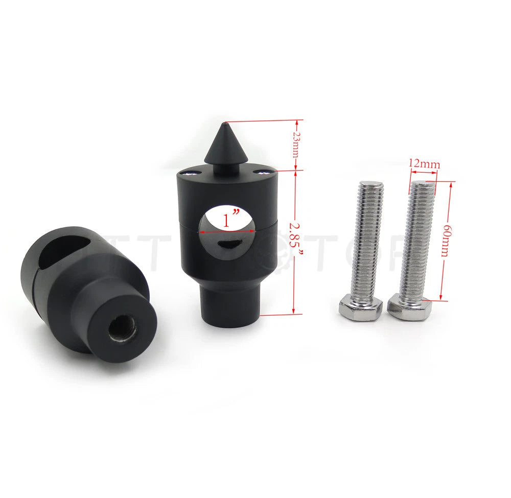 1" Shorty Handlebar Risers Mounting Clamp for Motorcycle (Custom)