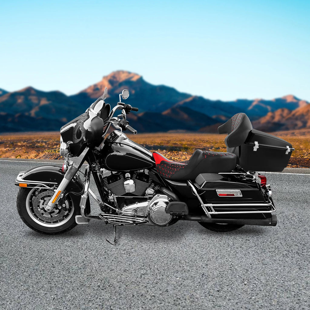 Driver Passenger Seat Backrest for Harley Touring Electra Road Glide (2009–2013)