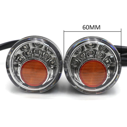 Clear LED Run Brake Turn Signal Indicator Light for Harley XL 883 1200 (1992–2017)
