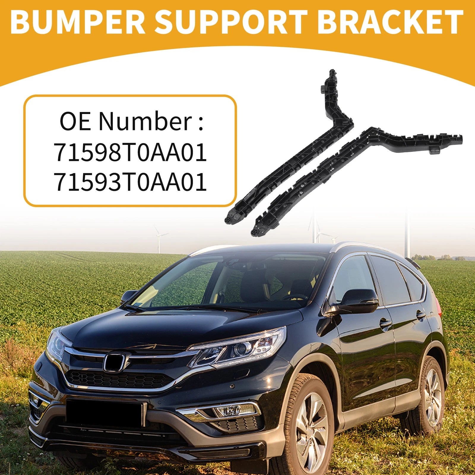 Rear Bumper Support Bracket LH Side Replacement for Honda CR-V (2012–2014)