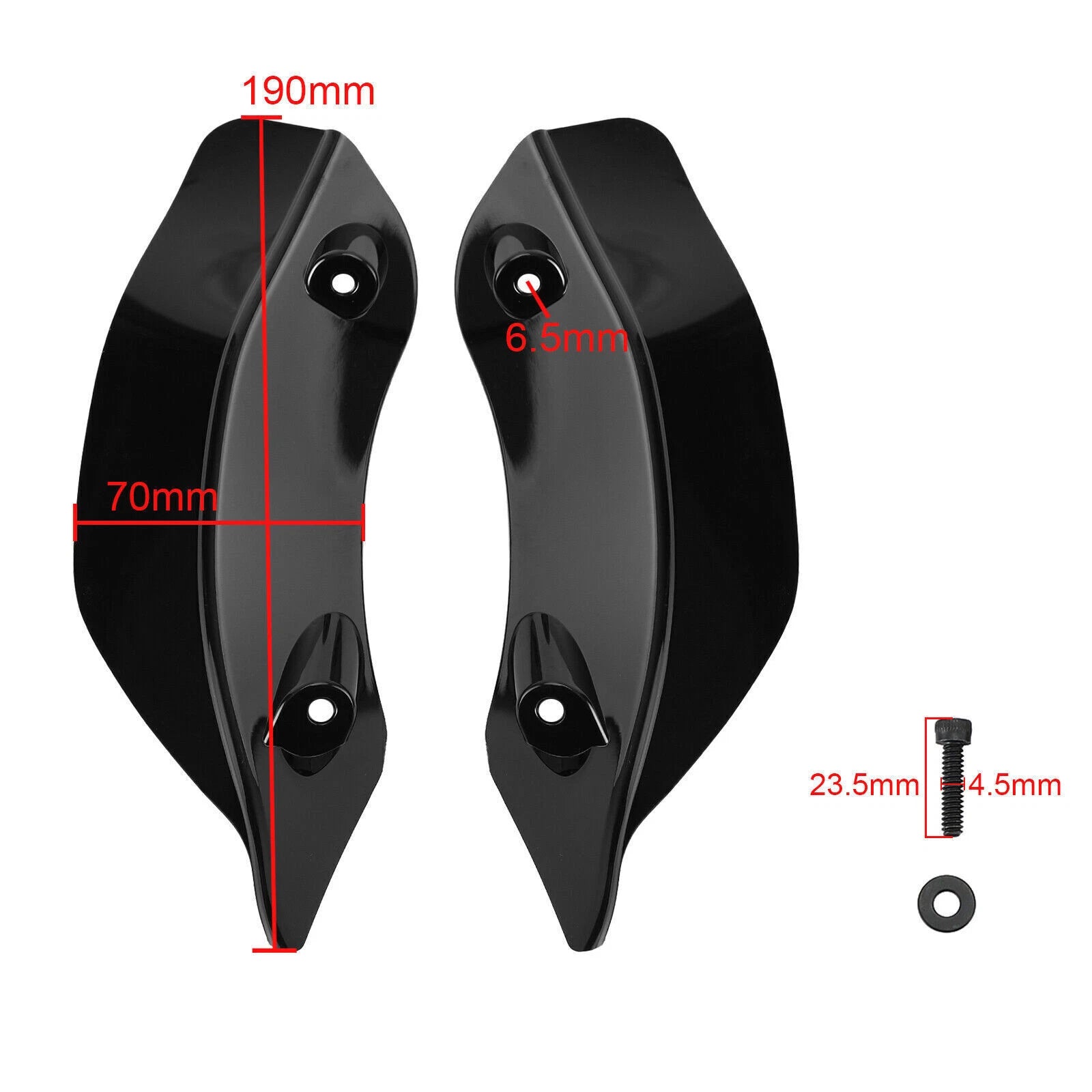 Fairing Windshield Side Wing Deflector for Harley Touring Road Glide (2015–2021) T9