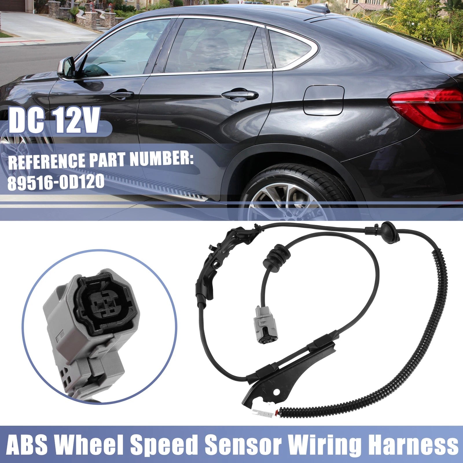 ABS Wheel Speed Sensor Wiring Harness Rear Left for Toyota Yaris (1999–2005)