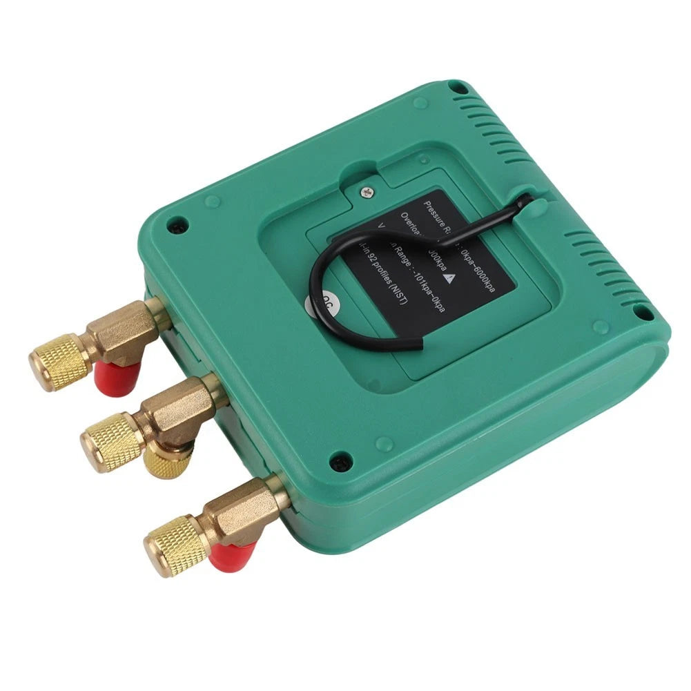 DY523 HVAC Pressure Meter with Evap Temp Readout for Automotive Applications