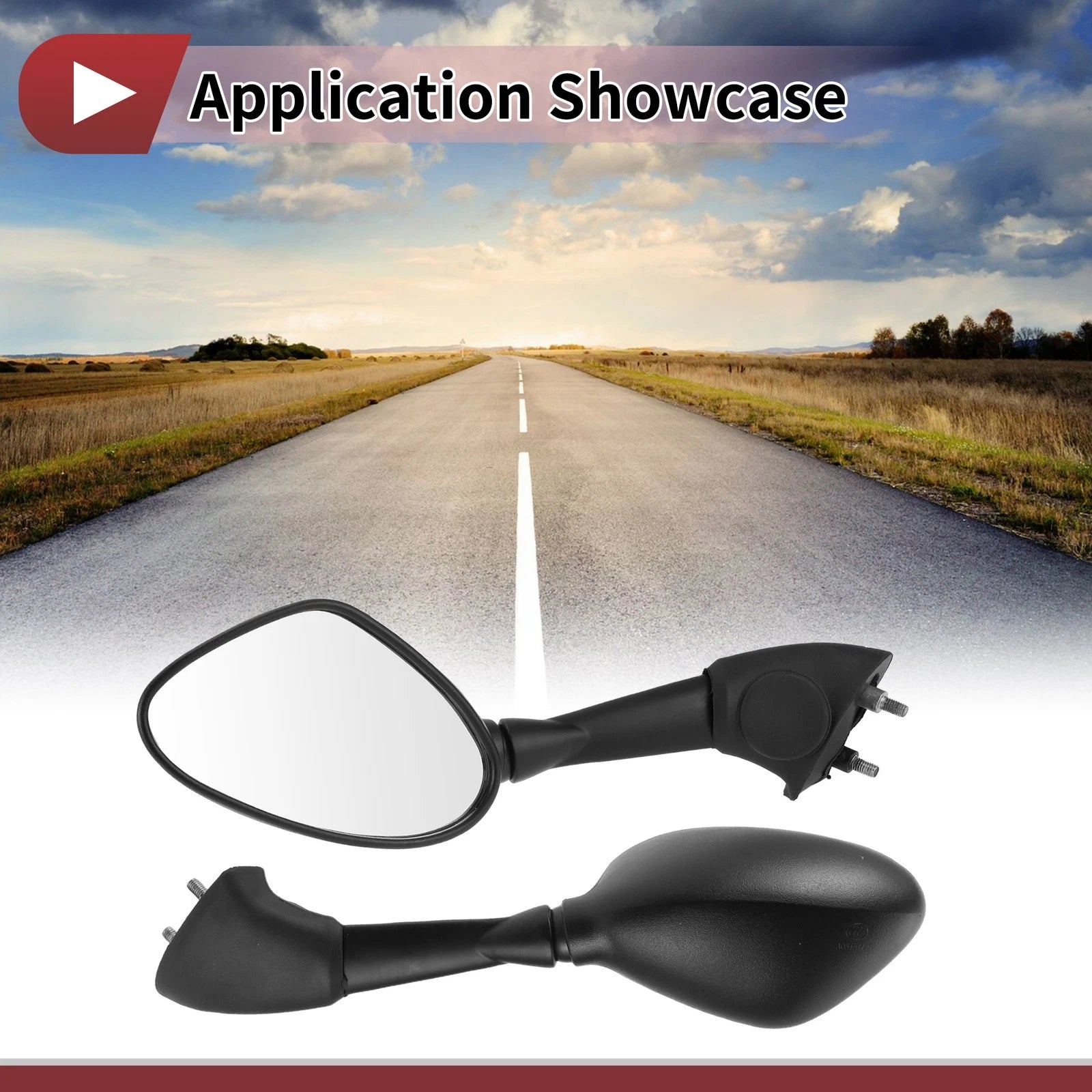 Rear View Mirrors Set for BMW S 1000RR (2010–2018) Black Aluminum
