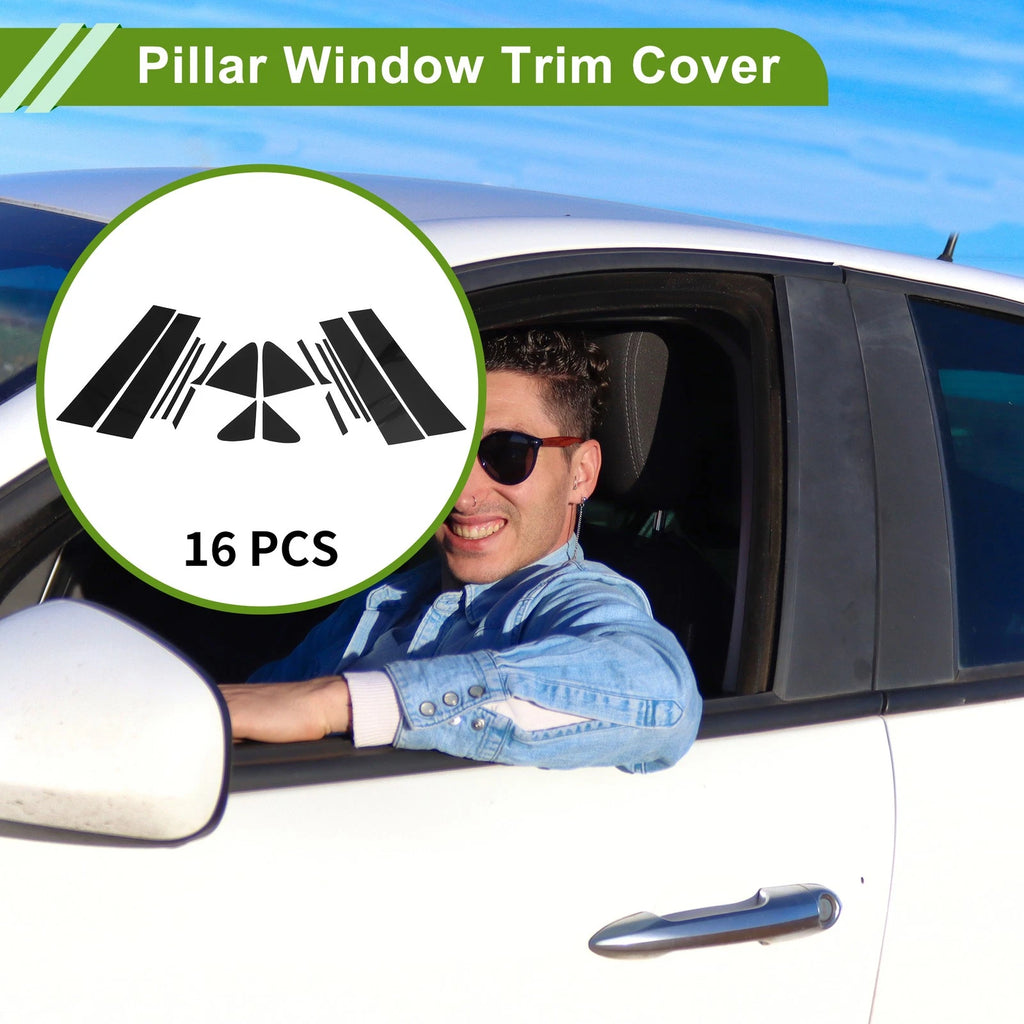 16 Pcs Pillar Window Trim Replacement for Chevrolet Cruze (2017–2021)